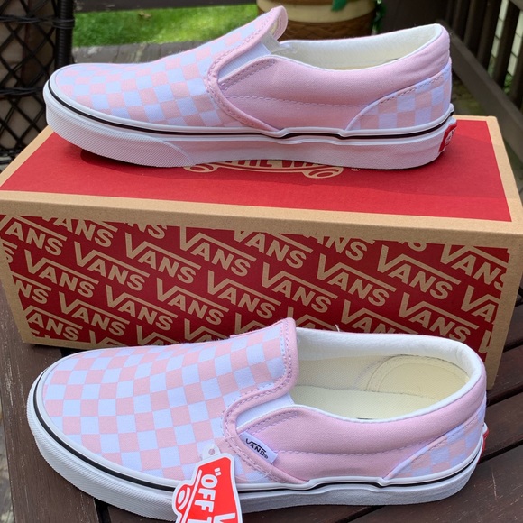 Vans Shoes - Lilac & Snow White Slip on Vans